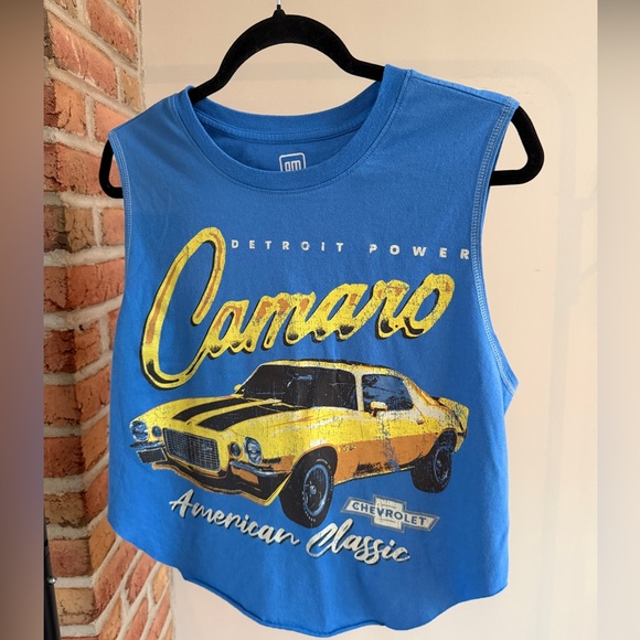 General Motors Tops - Edgy GM Camaro crop top cut off
